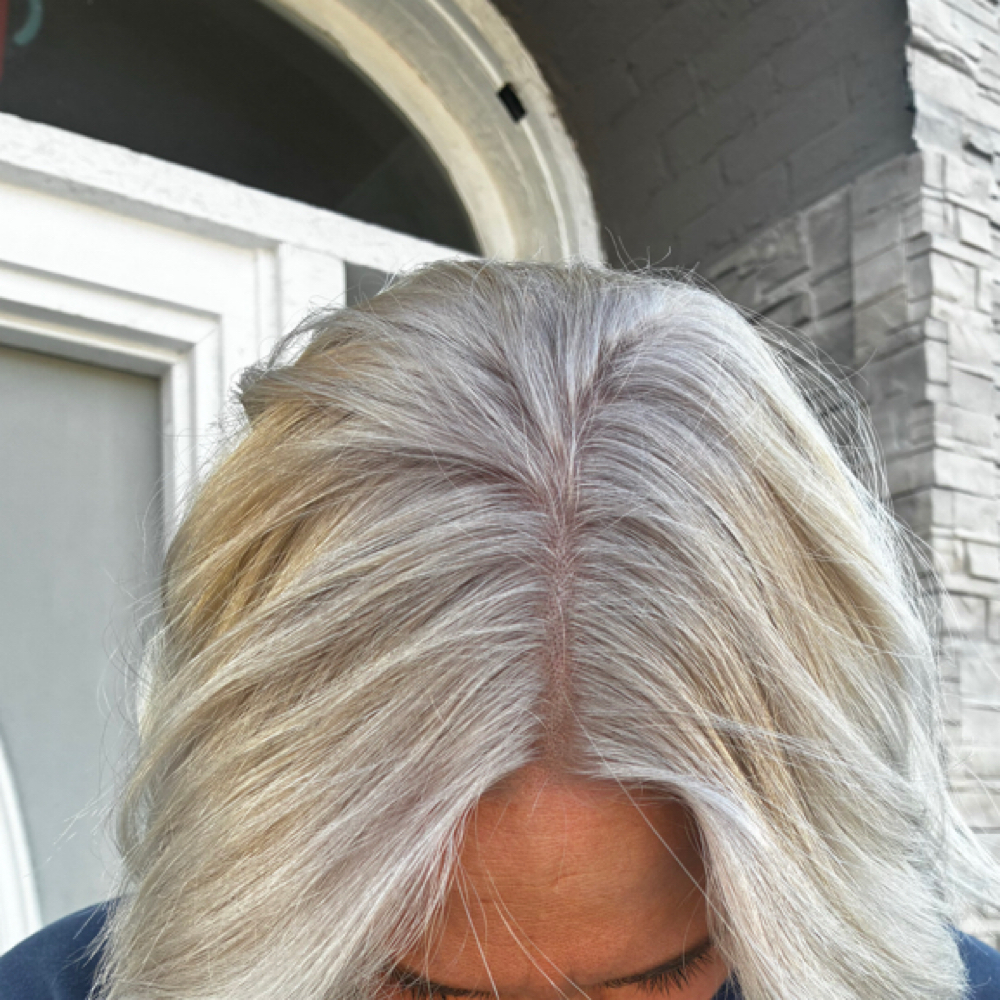 Lightener Touch up w/ Toner at Hair Therapy by Cassandra in Niles, OH
