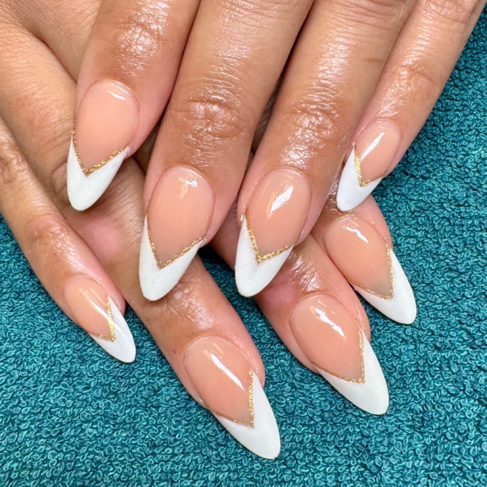 French Polish at Nettle’s Nail Bar in Mechanicsburg, PA