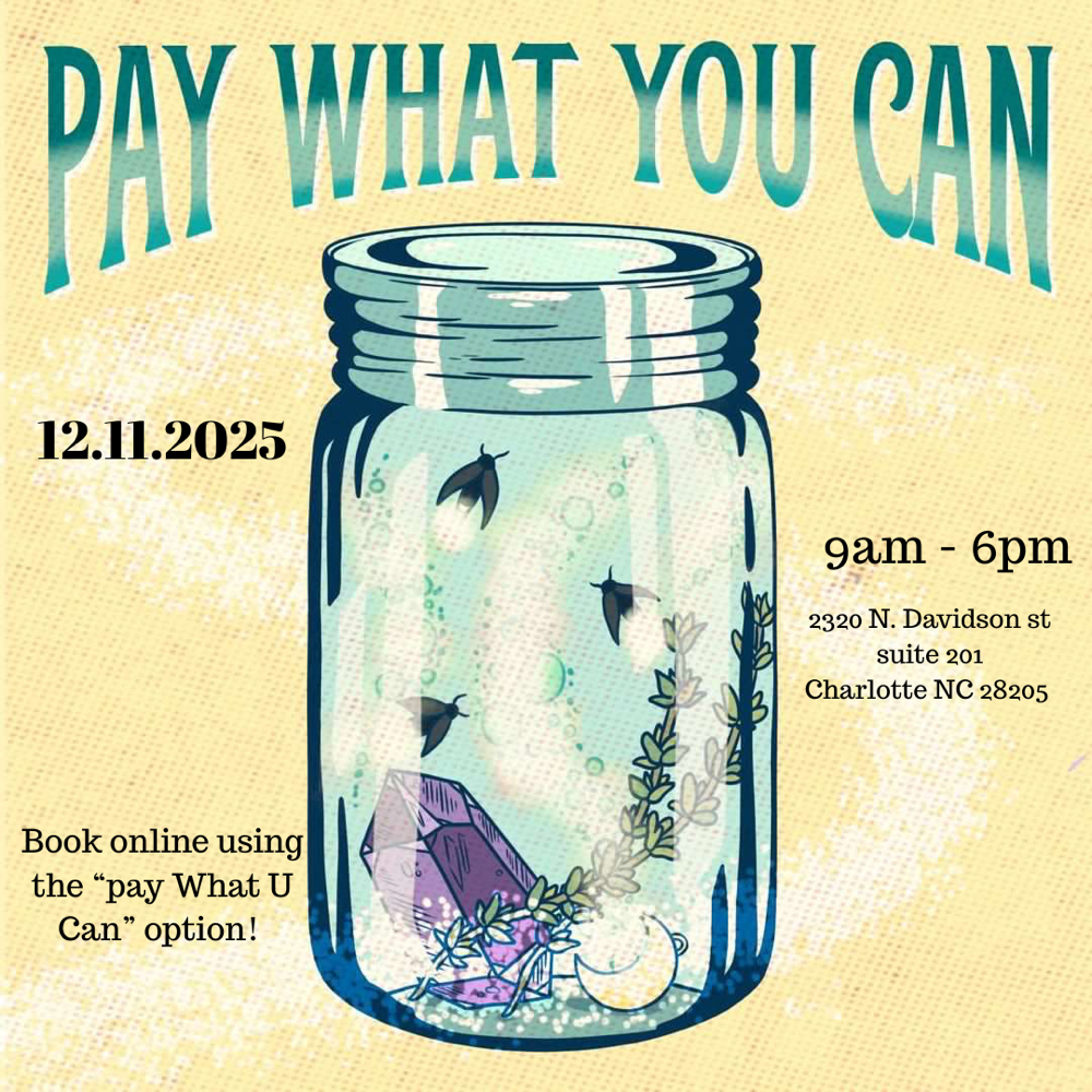Pay What U Can 12/11 Only