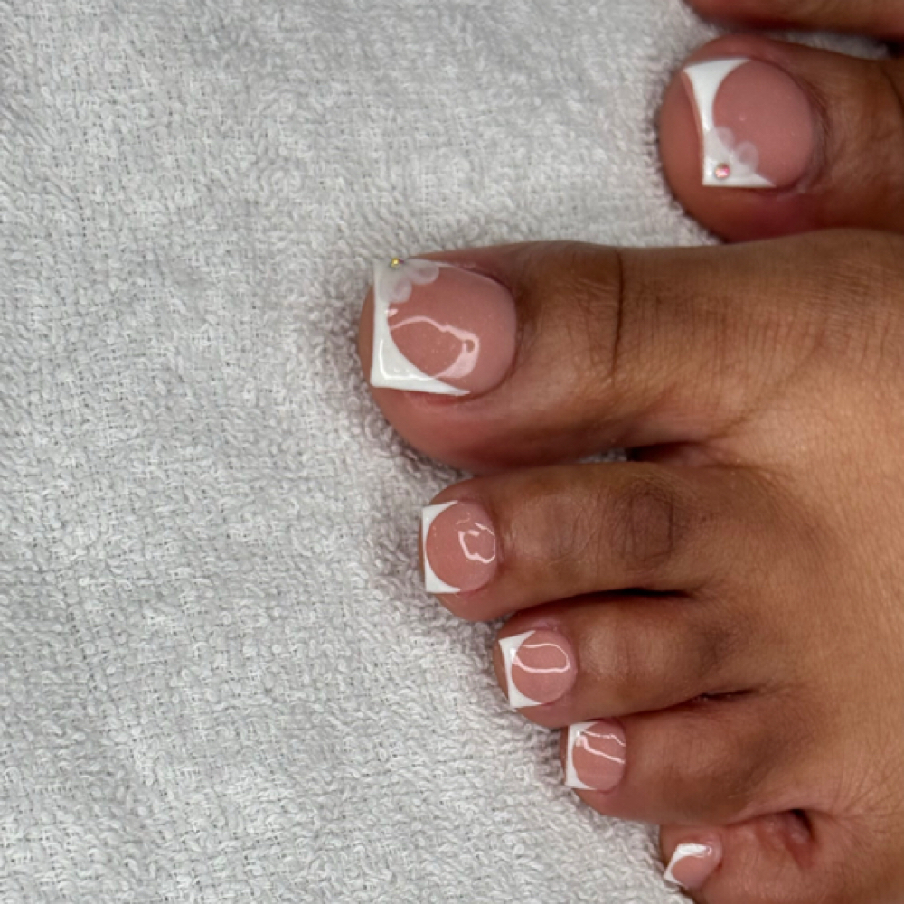 foot acrylic at bebnails in roselle, NJ