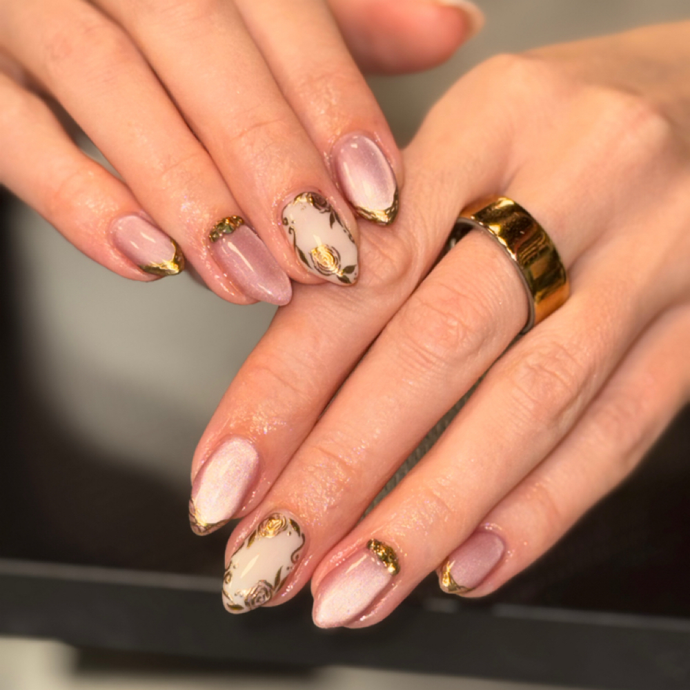 Structured/Rubber Base Gel Mani at Catt Did Thatt Nails in Kingsport, TN
