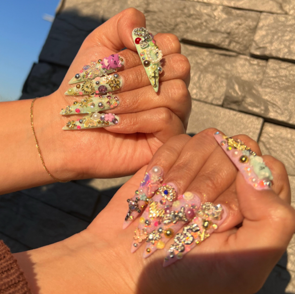 Tier Three Nail Design at Stephy Nailed It in South Gate, CA
