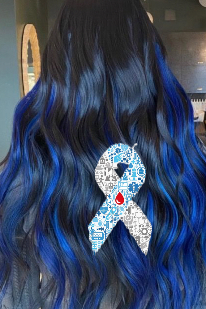 Blue Hair Extension (charity)