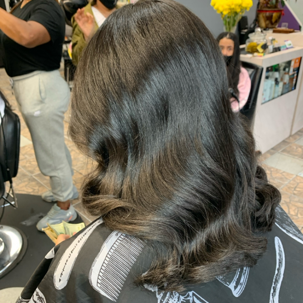 Signature Silk press at Glo Luxe Beauty in New Rochelle, NY