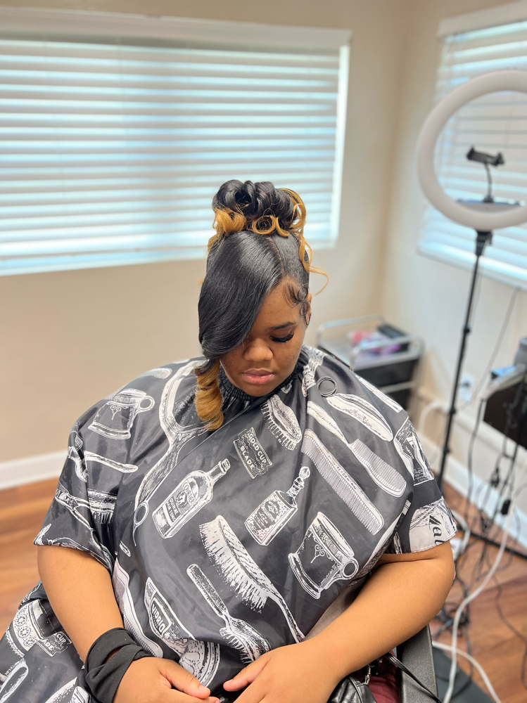 UPDO ON NATURAL HAIR
