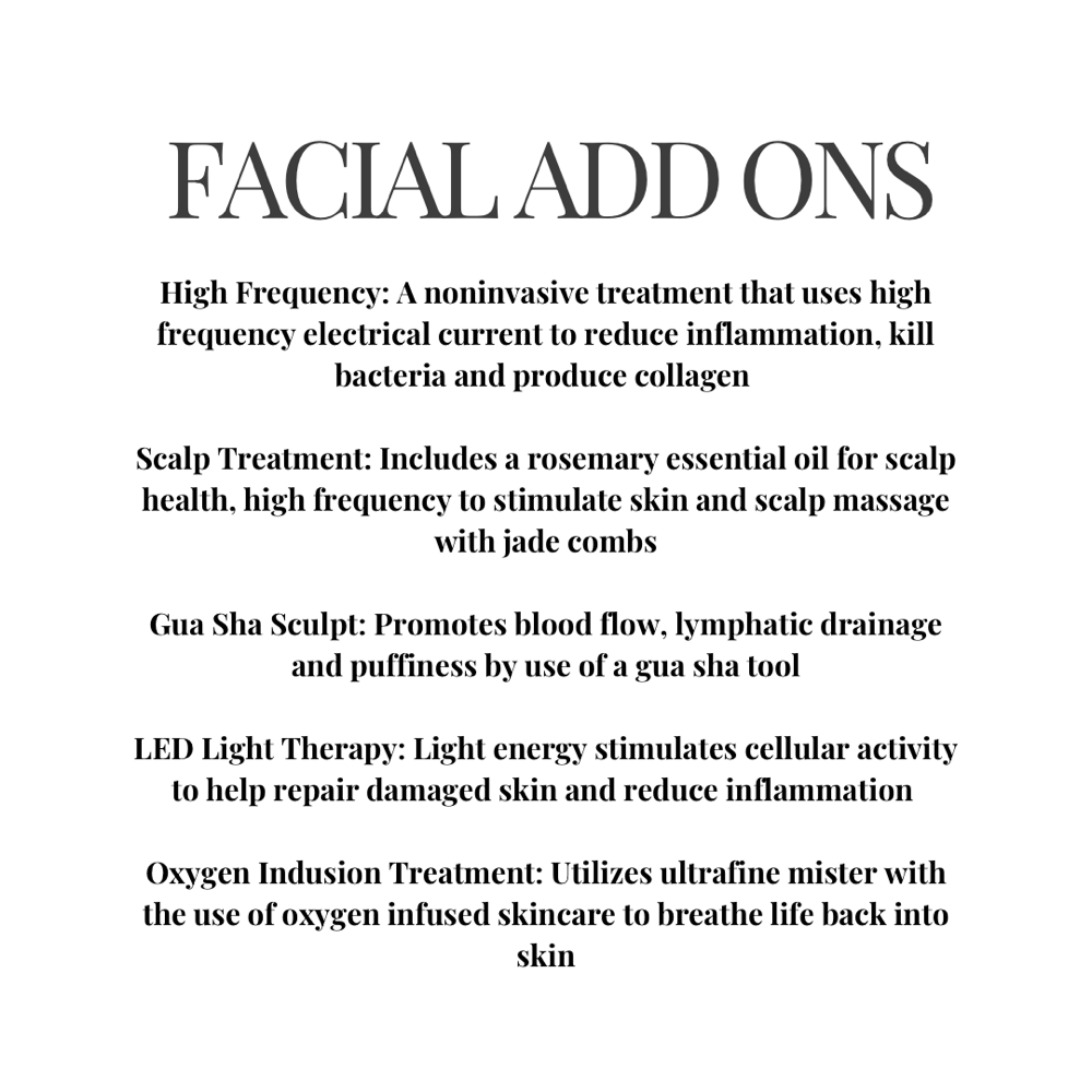Facial Add Ons