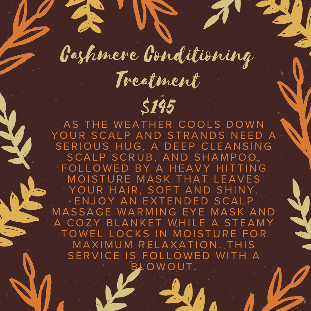 Cashmere Conditioning Treatment at Studio Saguaro in Bellingham, WA