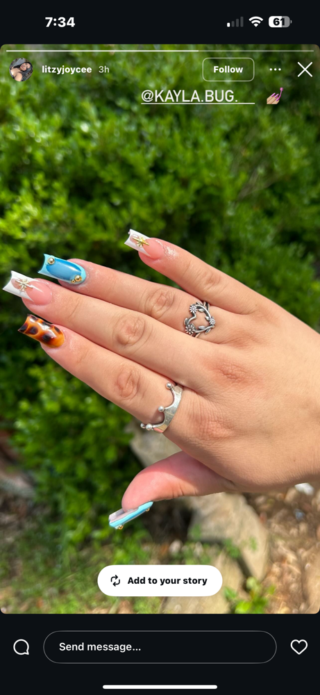 Medium Full Set at Kayla’s Krylixx in Tyler, TX