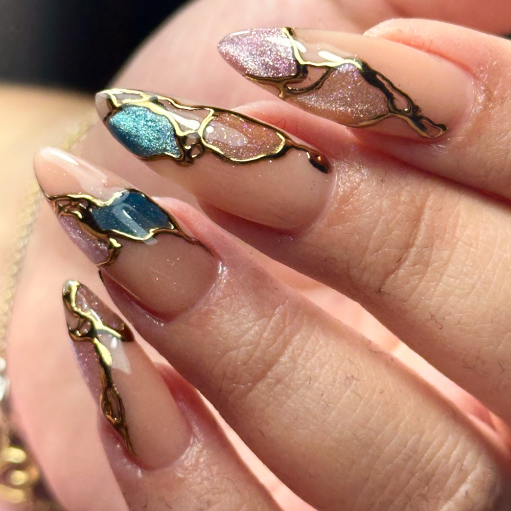 Gel X Extensions at Gloss’em Nails Studio in Naperville, IL