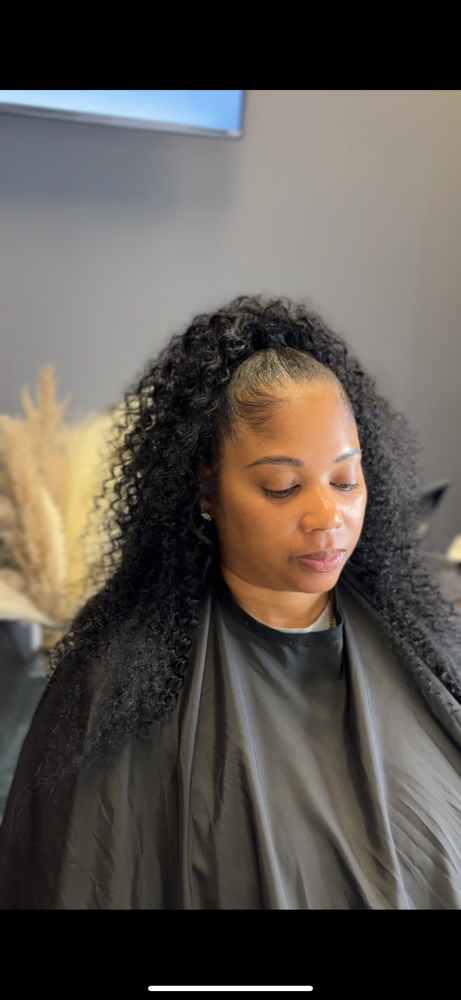 Half Up Half Down at Everythhing Hair in Atlanta, GA