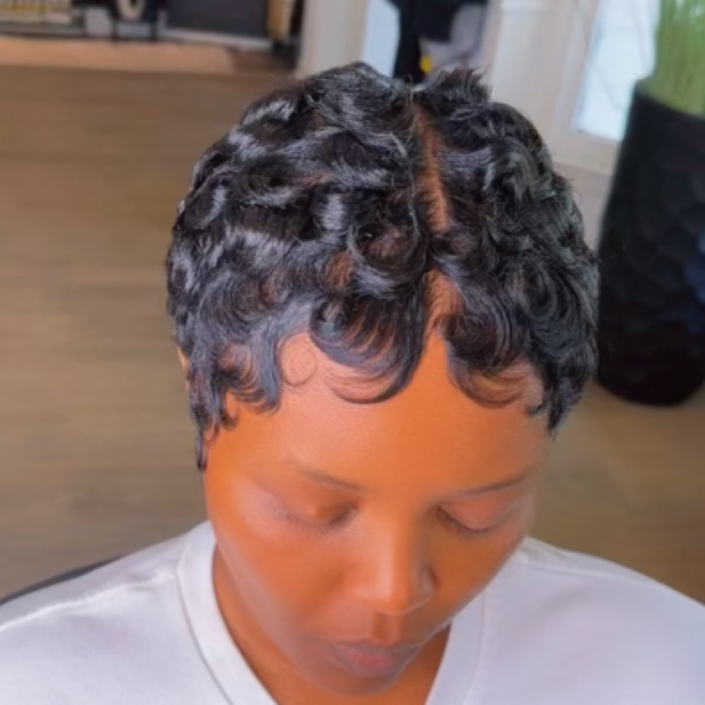 Mold Down Waves With Curls (Add-On) at Chanel’s Transformation Beauty Bar in Warner Robins, GA