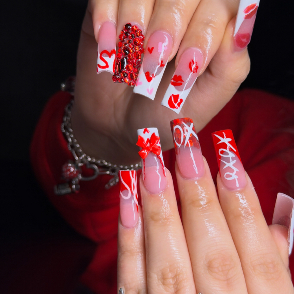 Long Acrylic Set at Mystical Luxe Beauty By Zidni in olive branch, MS