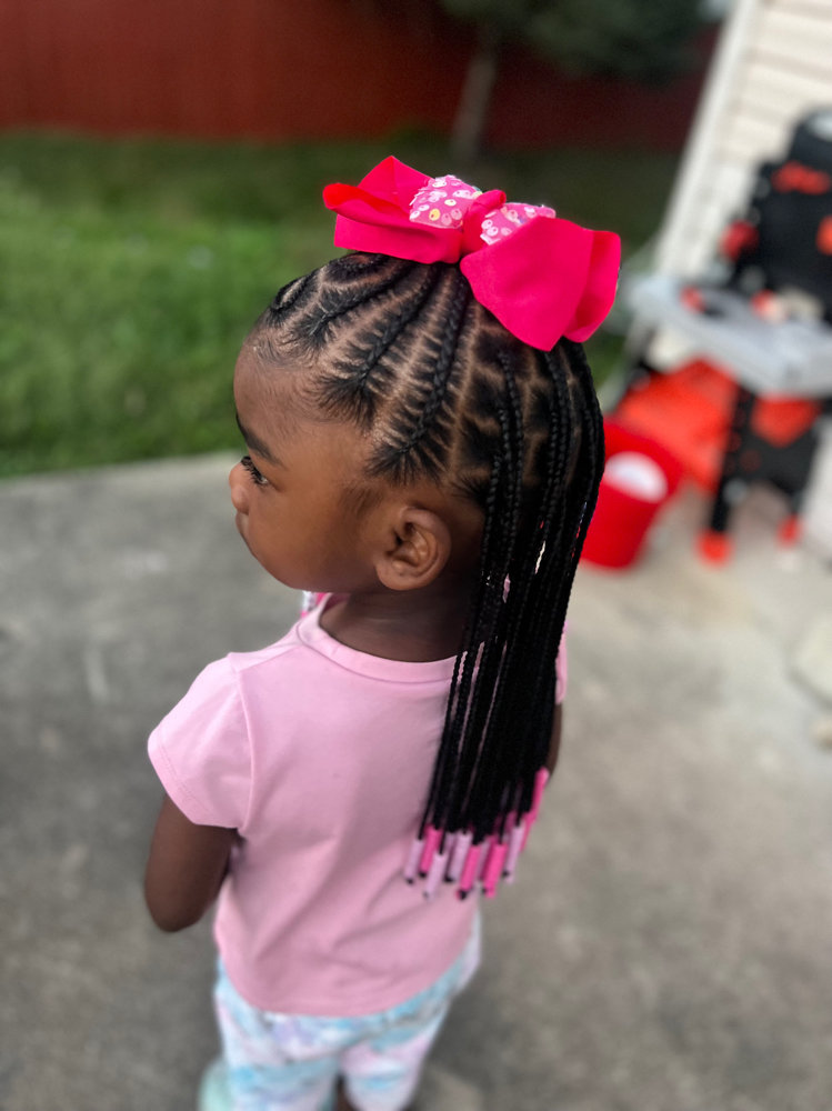 Kids Half Up Half Down w/ Weave