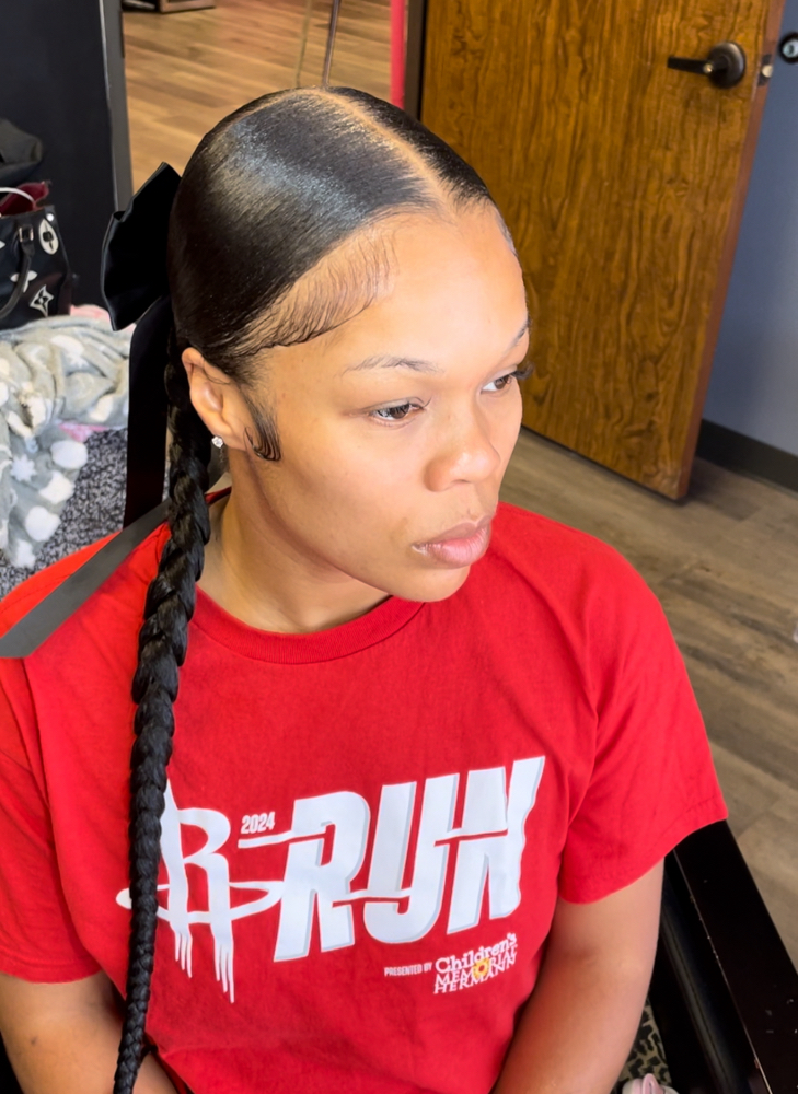 Braided Sleek Ponytail at HMH in Houston, TX