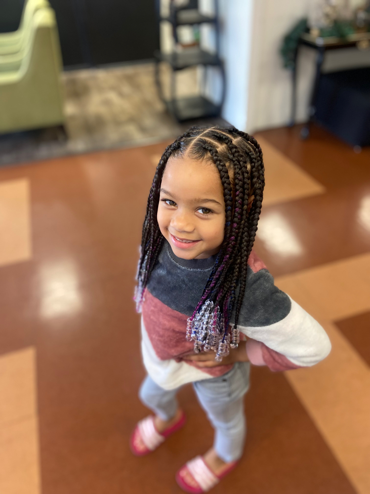 Kids Box/knotless Braids