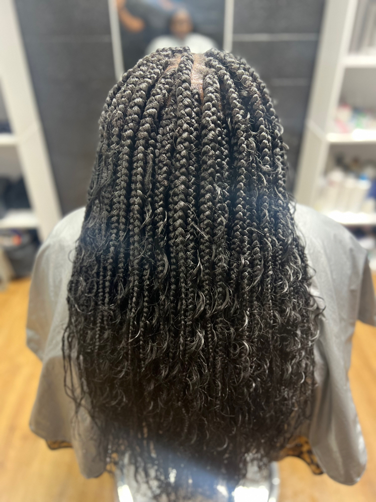 Box Braids Over Locs