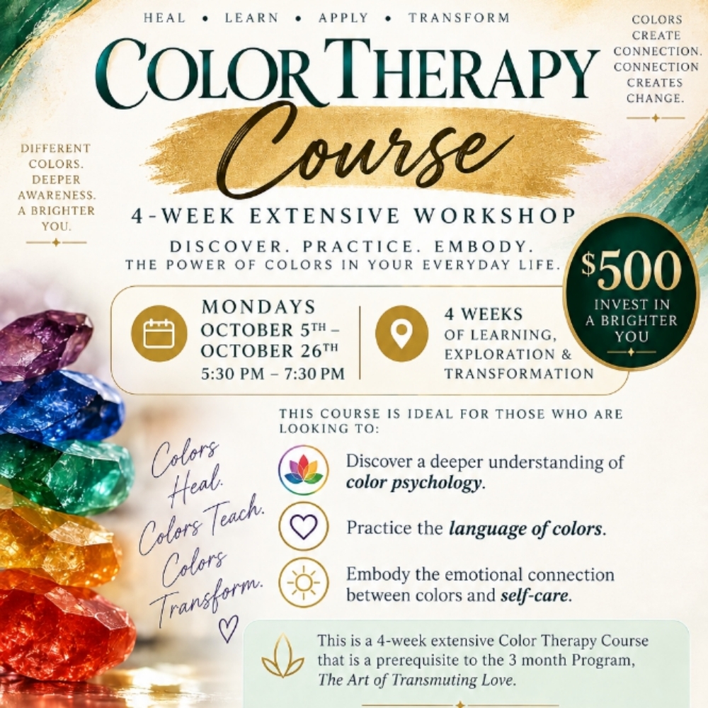 Color Therapy: Course at Ashes To Enlightenment in Manteca, CA