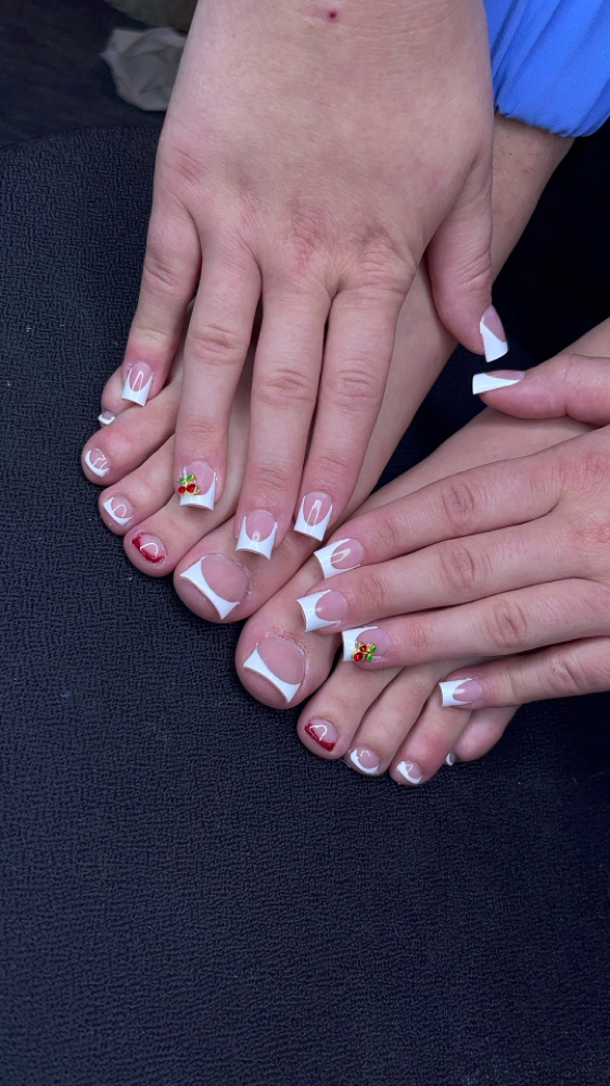 short nail & toe combo