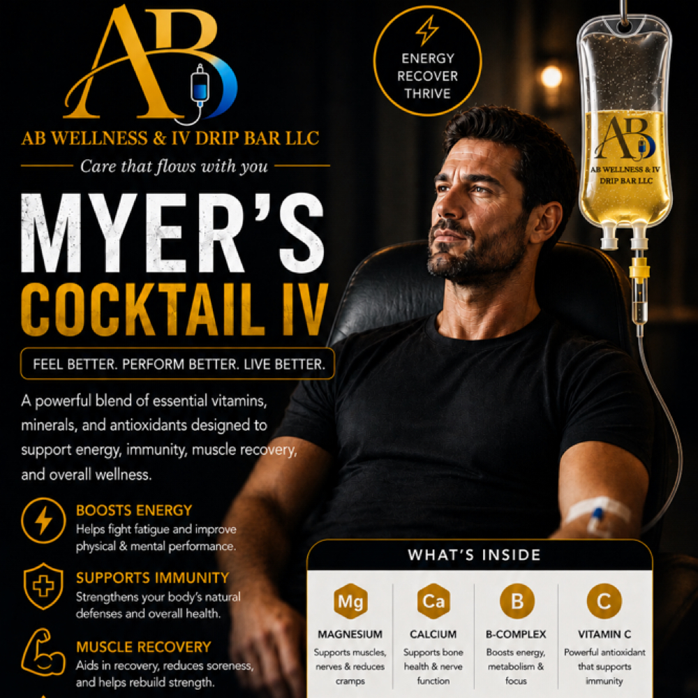 Myers's cocktail at AB Wellness & IV Drip BAR in Henderson, NV