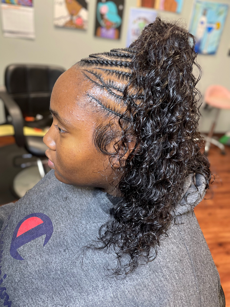 Front Braids W/ Sew-in