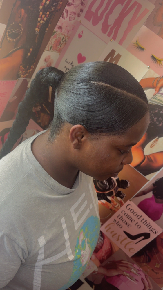 Braided Ponytail at The Vanity Room in Speedway, IN