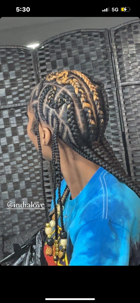 Natural hair braids