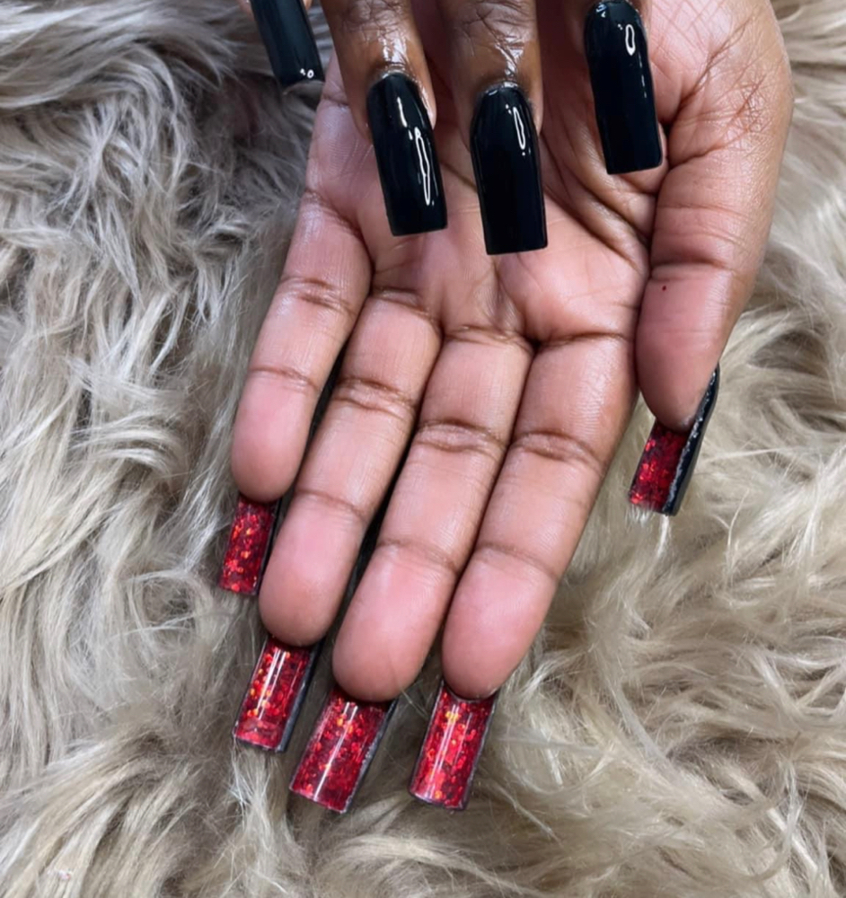 Glitter/ Red Bottoms