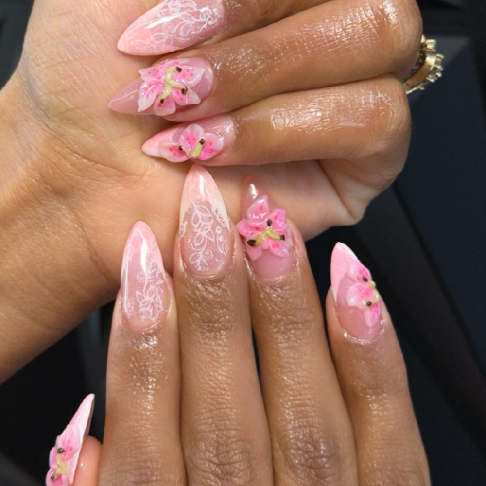 Flower 3D Gel (per Set) at chic nails room in Dobbs Ferry, NY