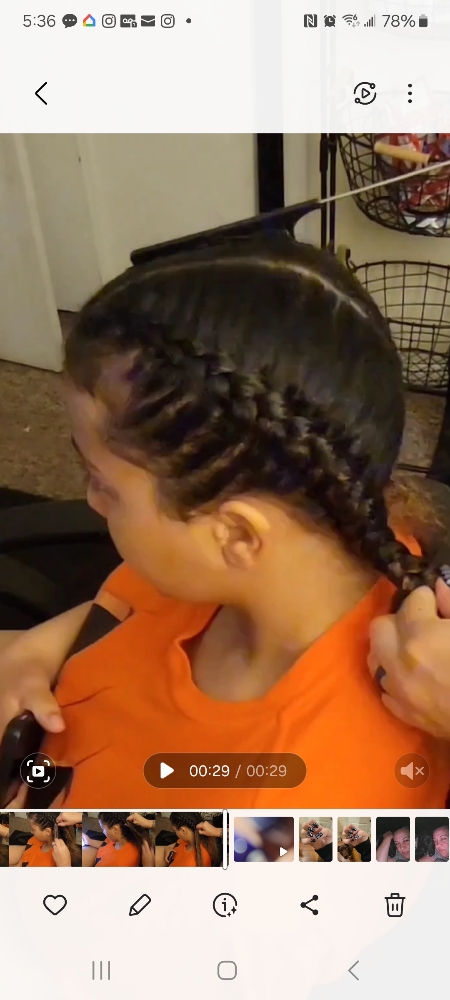 Women/Men Two Braids