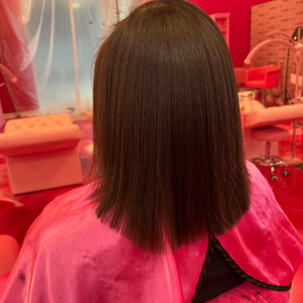 Scalp Treatment/ Silk Press at Her Creations Beauty in Sacramento, CA