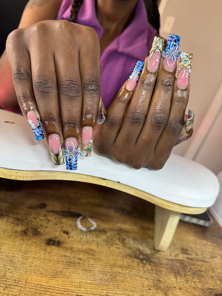 1XL Acrylic Full Set at Moras Hair Skin &Nails in Bradley, IL