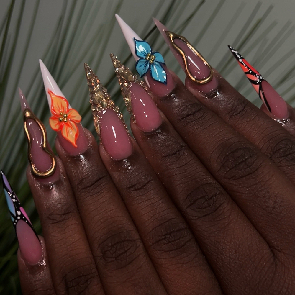 Angelic Full Set. at DreamyNailsbyK in Fayetteville, NC