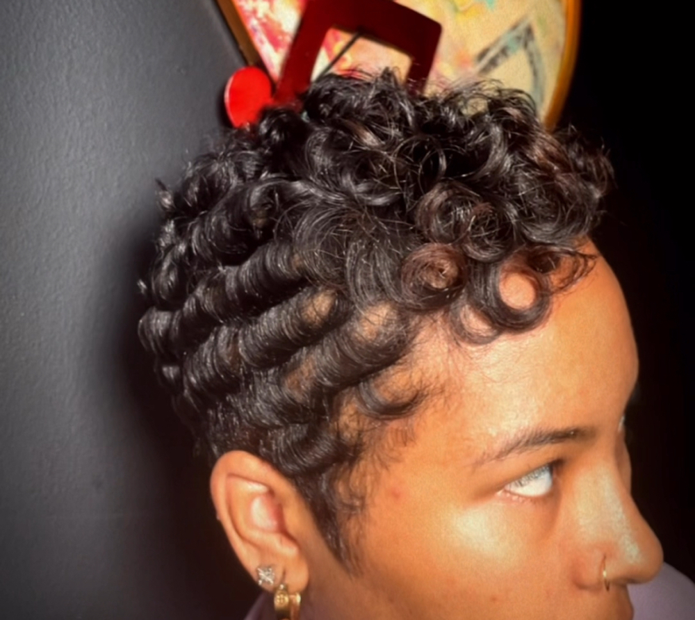 RELAXER CUT CURL Short/long HAIR at Onyx in Hampton Va, VA