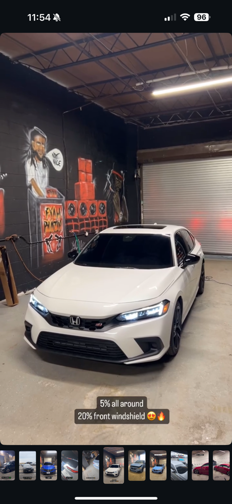 FRONT WINDSHIELD TINT (CERAMIC)