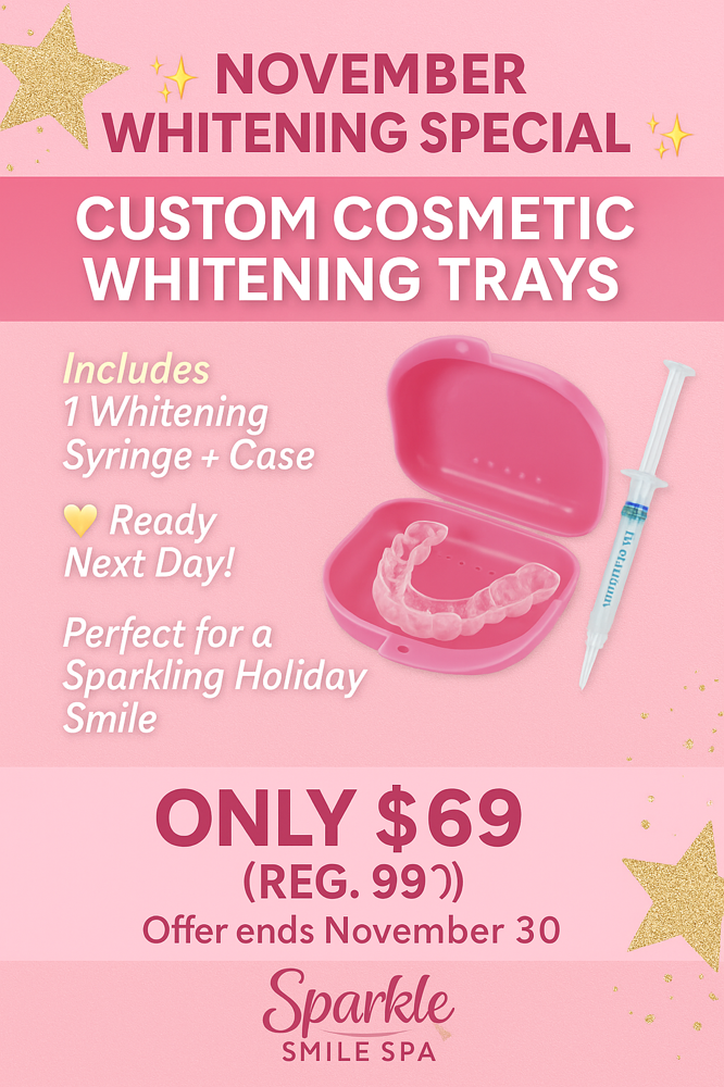 Holiday special whitening Trays.