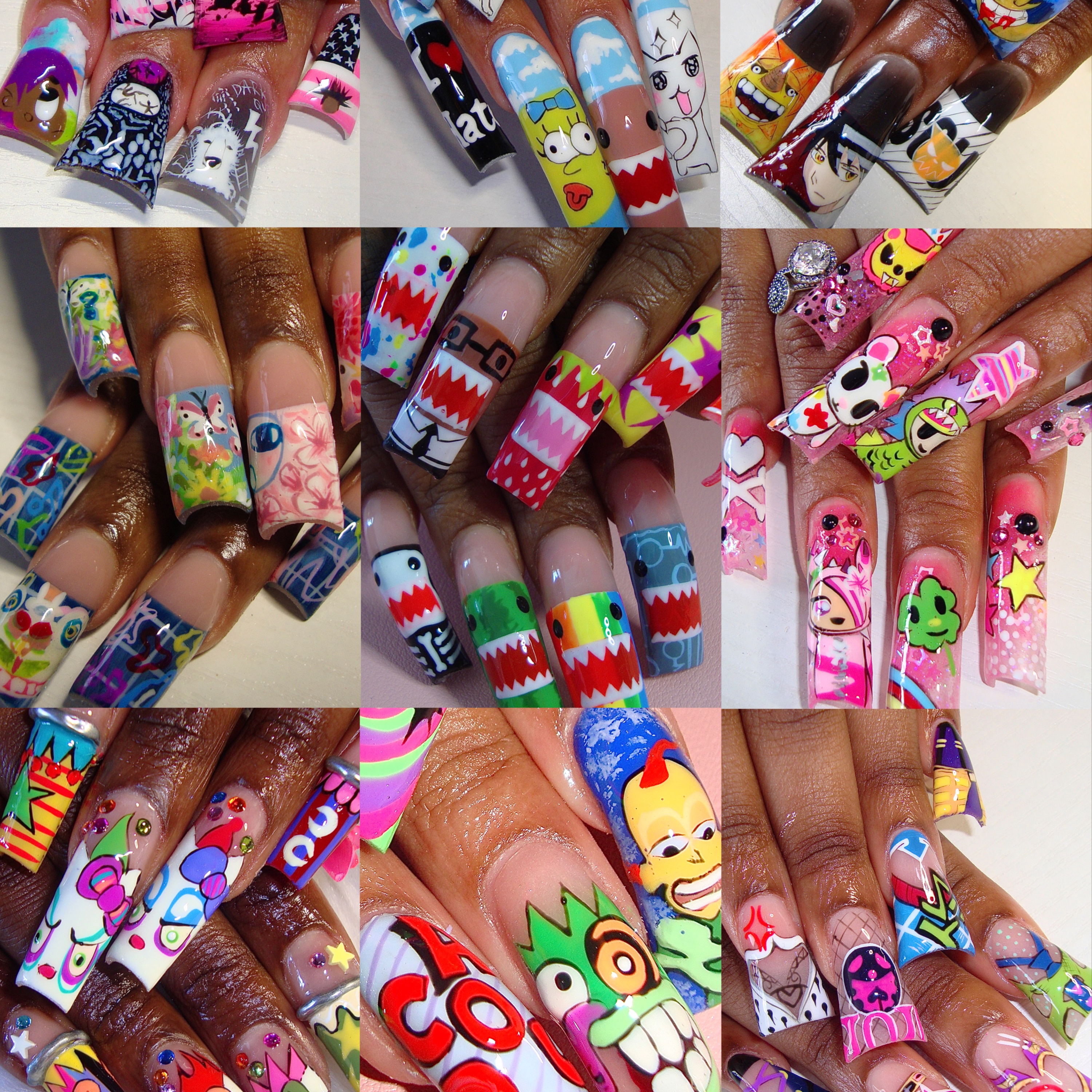 Character Art Freestyle at NailsByKDxx in Stockbridge, GA