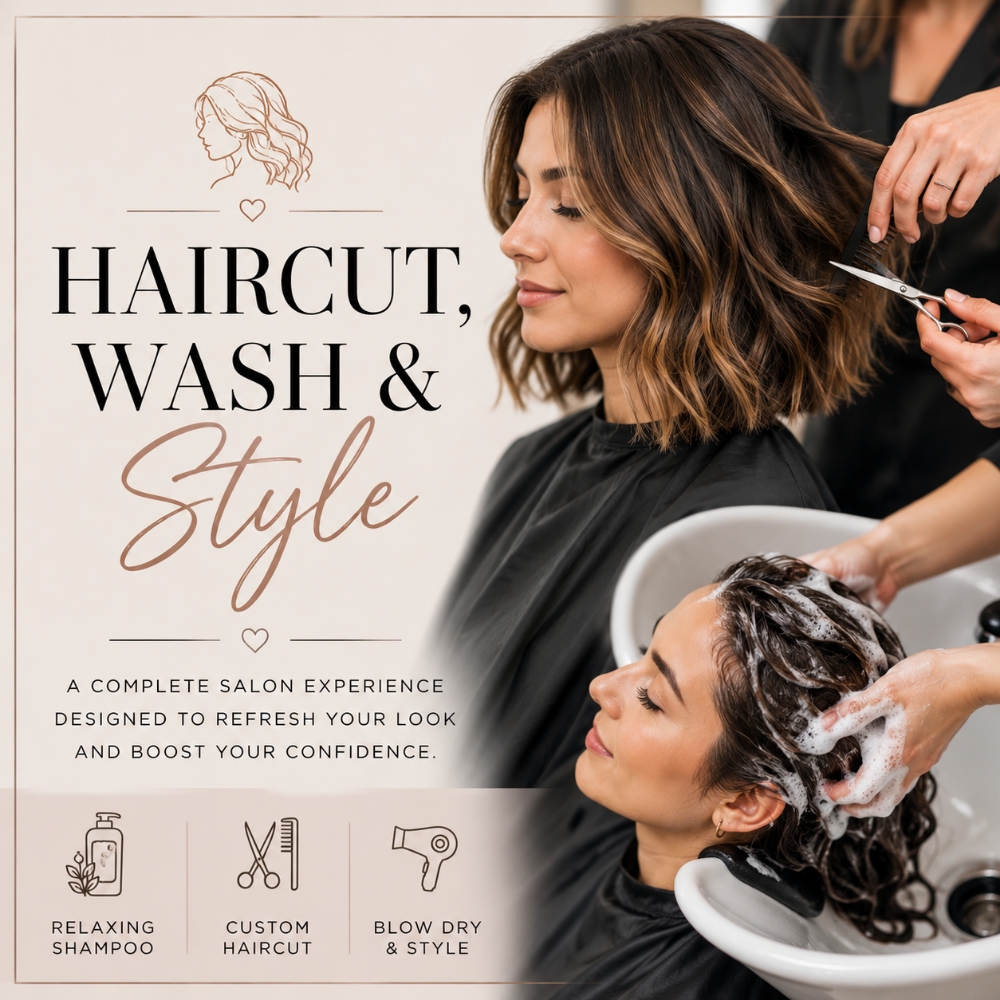 Haircut, Wash & Style at Regina's Hair & Nail Studio in Corning, CA