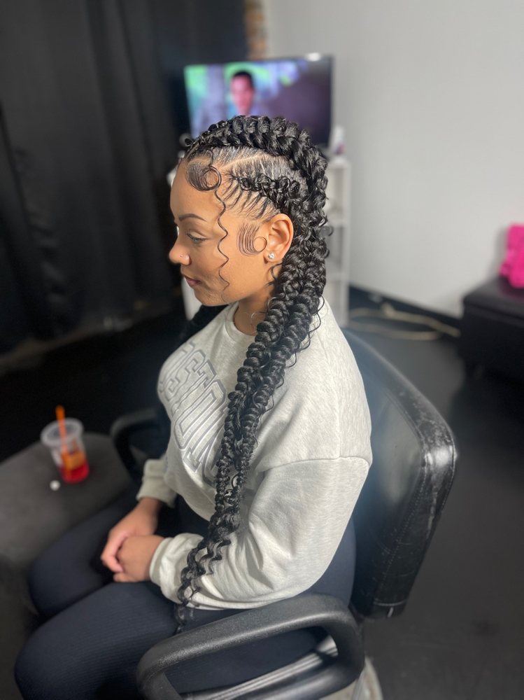 Long Boho Butterfly Braids