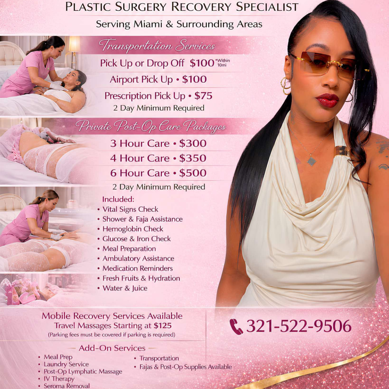 Hourly Post-Op Recovery Care at BBL ELITE RECOVERY CARE
