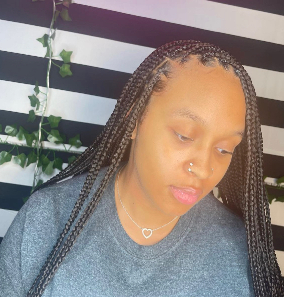 Long Small Knotless Box Braids