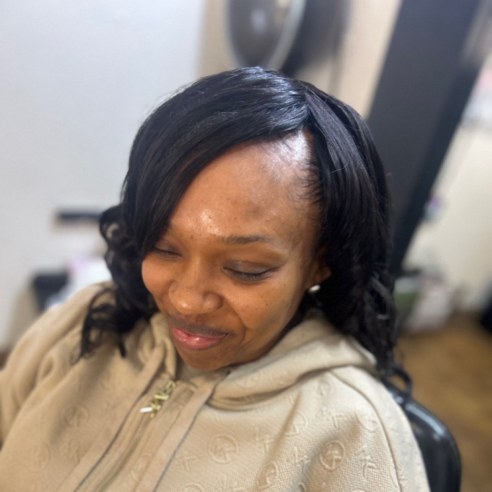 Full Head Sew-in at Elaine Collins in Plano, TX