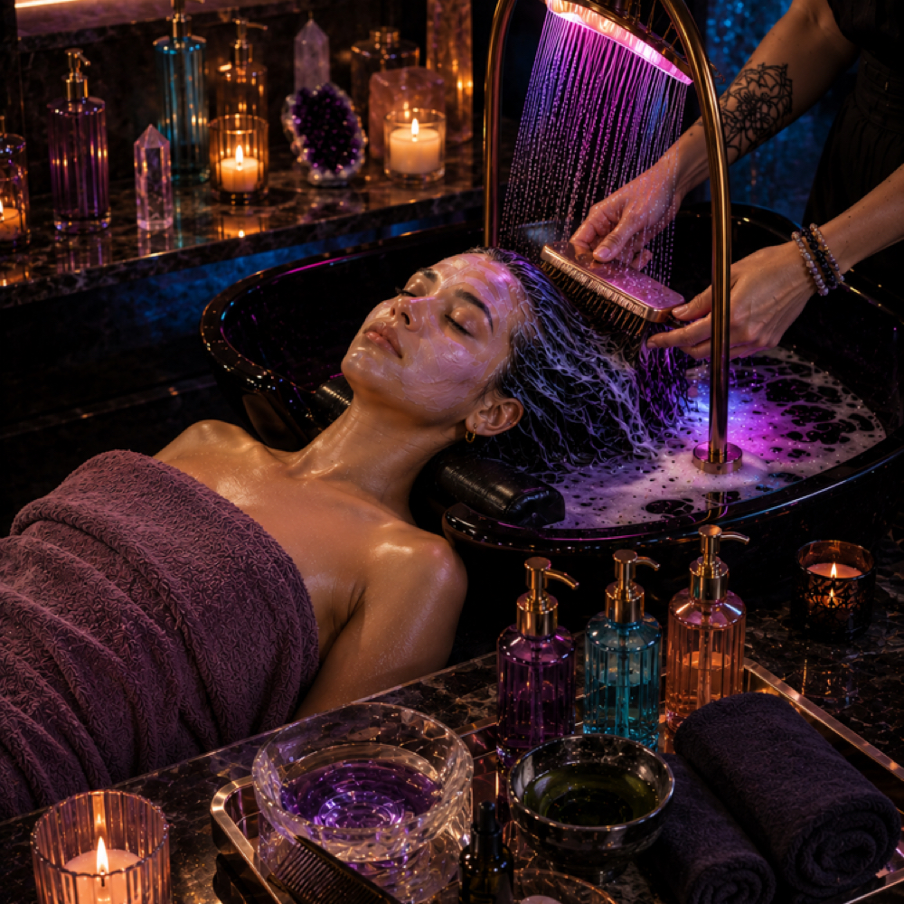 Custom Japanese Headspa at Amethyst Spa in Omaha, NE