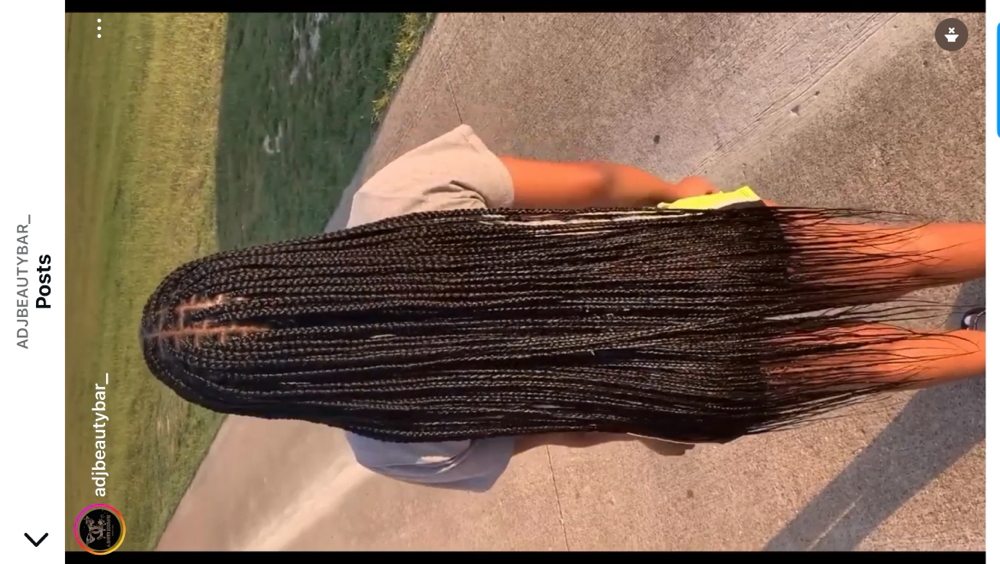 Thigh/ Knee Length at A Daye’s Journei Beauty Bar in DeSoto, TX