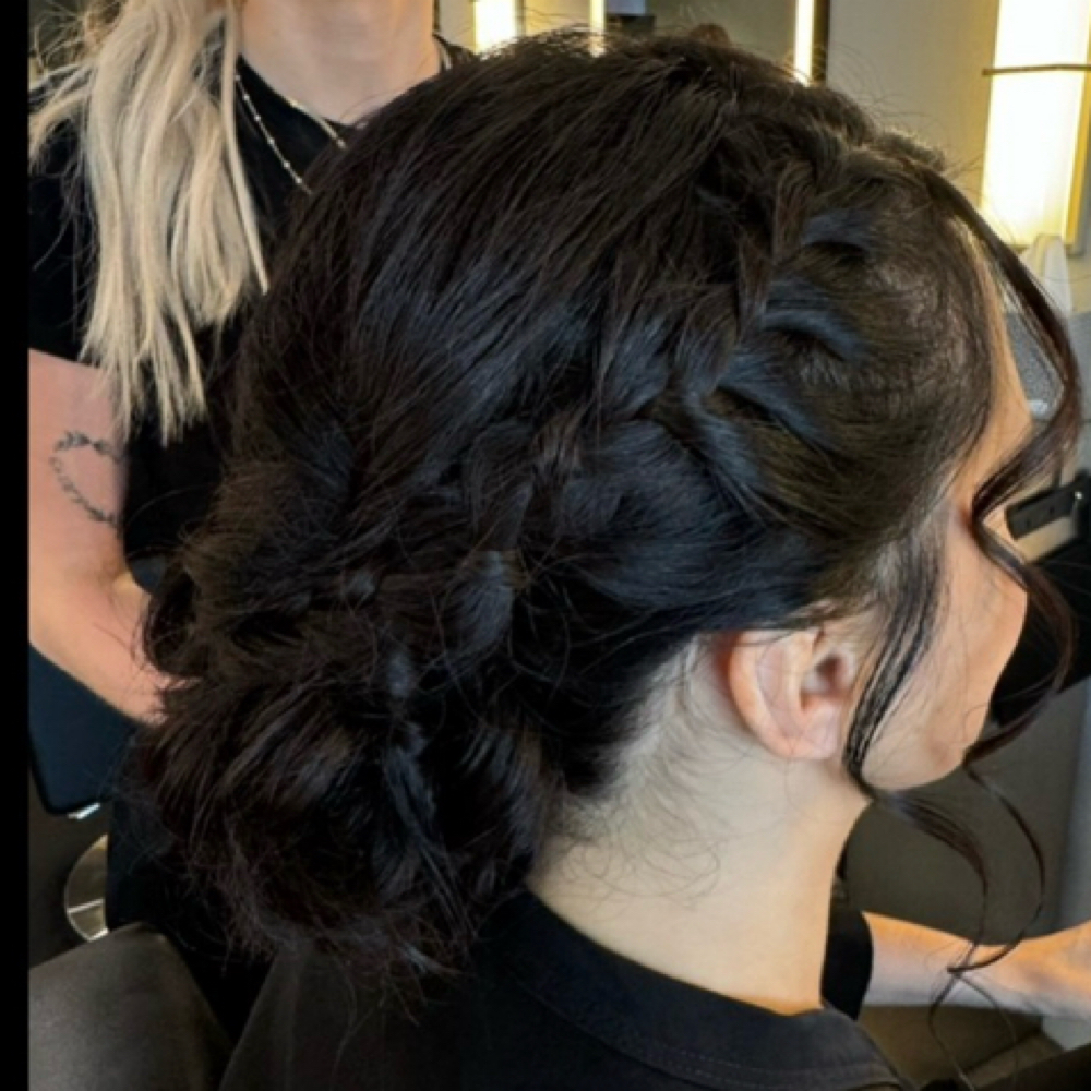 Full Updo at BRENNA YBARRA in North Royalton, OH