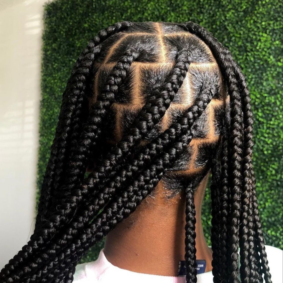 large knotless braids at Melissabraid in Chicago, IL