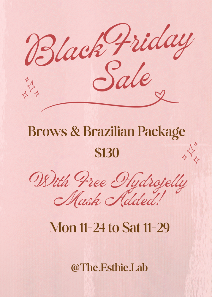 Brow & Brazilian Package