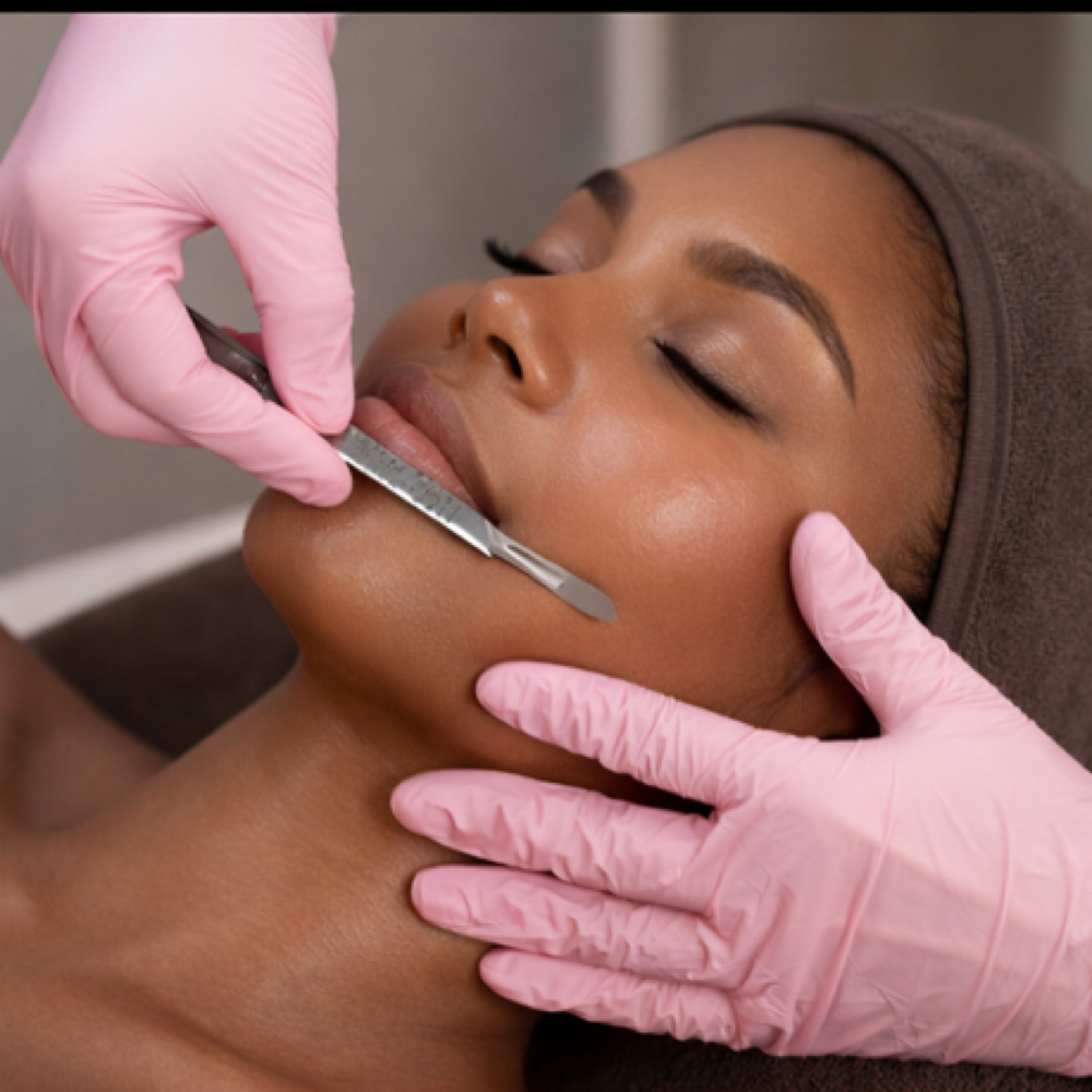 Deluxe Dermaplane Facial at Aluxe Brow Studio in Greenville, SC