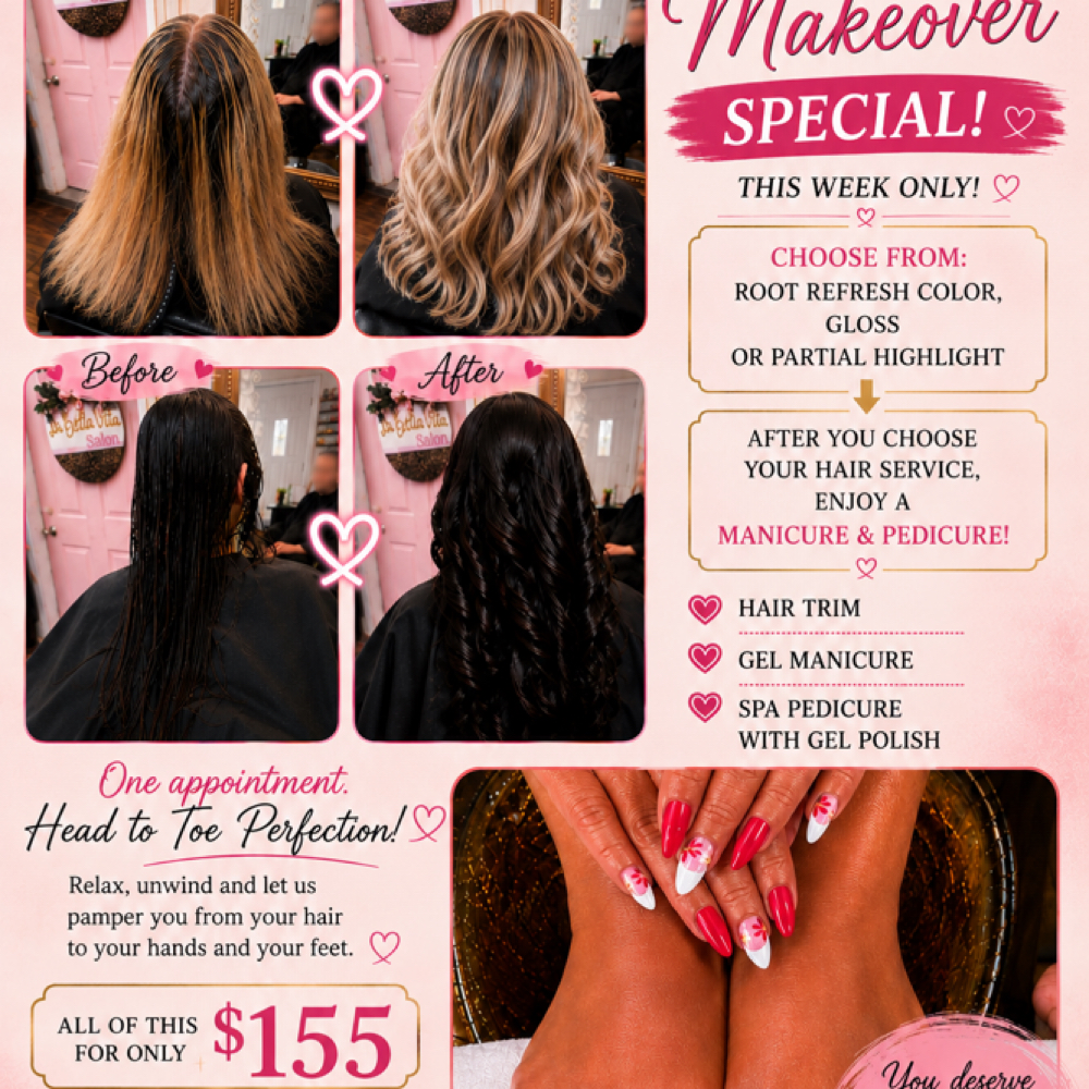 Full Makeover at Hair and Nails by Vita in Grand Blanc, MI