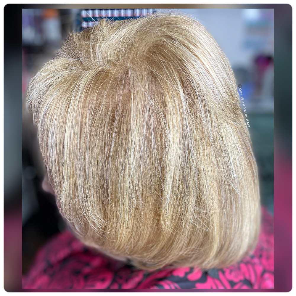 Senior Rts With Half Highlights at Off With Your Hair LLC in 11758