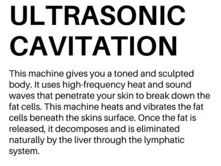 Ultrasonic Cavitation